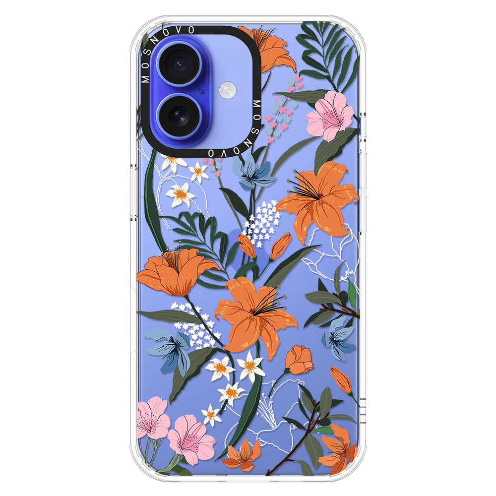 Lily Garden Phone Case - iPhone 16 Plus Case - MOSNOVO