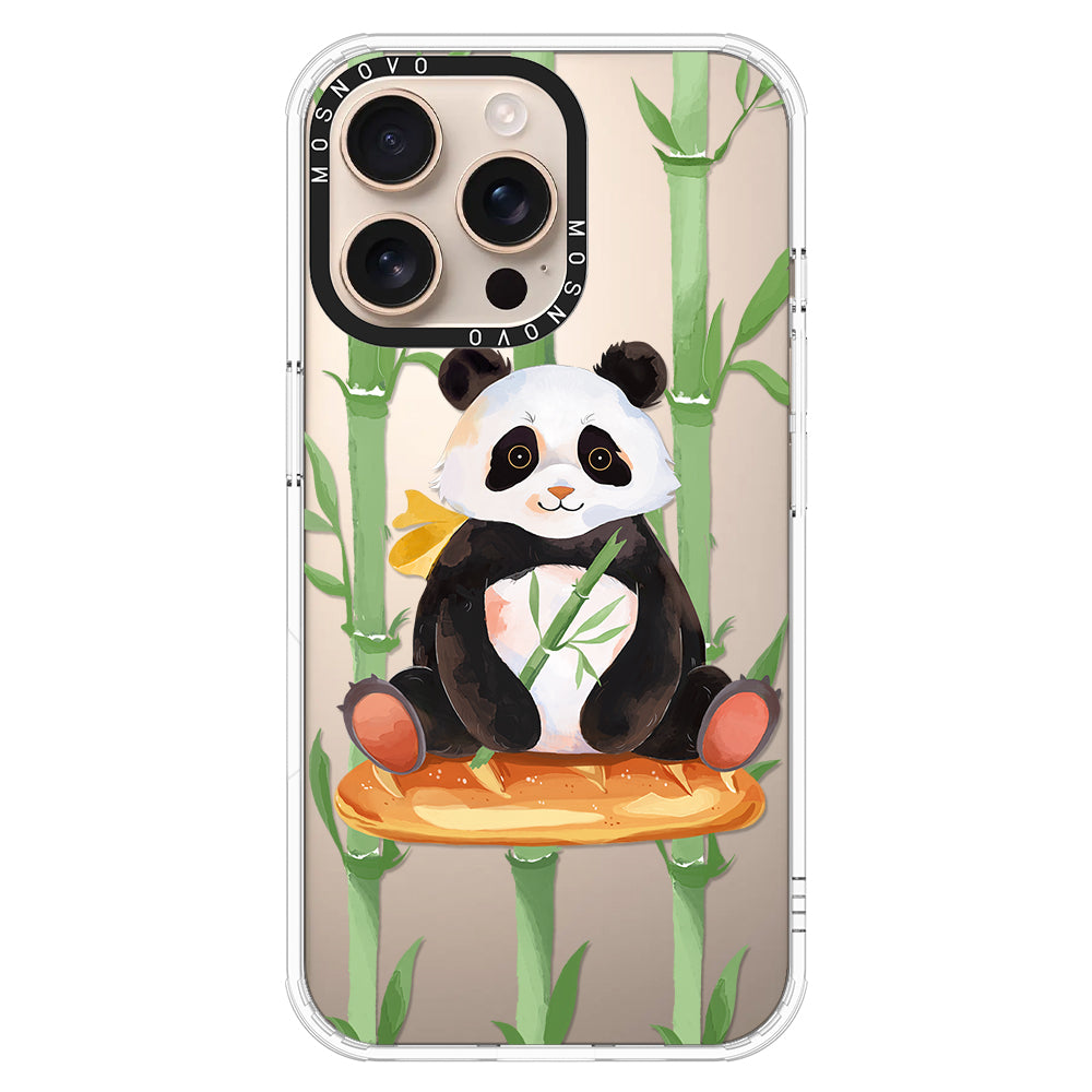 Bamboo Panda Phone Case - iPhone 16 Pro Max Case - MOSNOVO