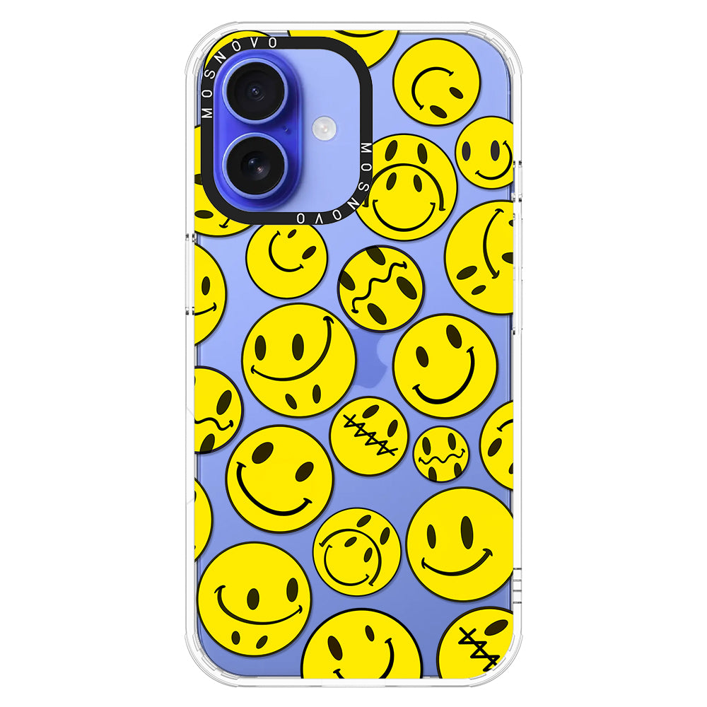 Smiley Face Phone Case - iPhone 16 Case - MOSNOVO