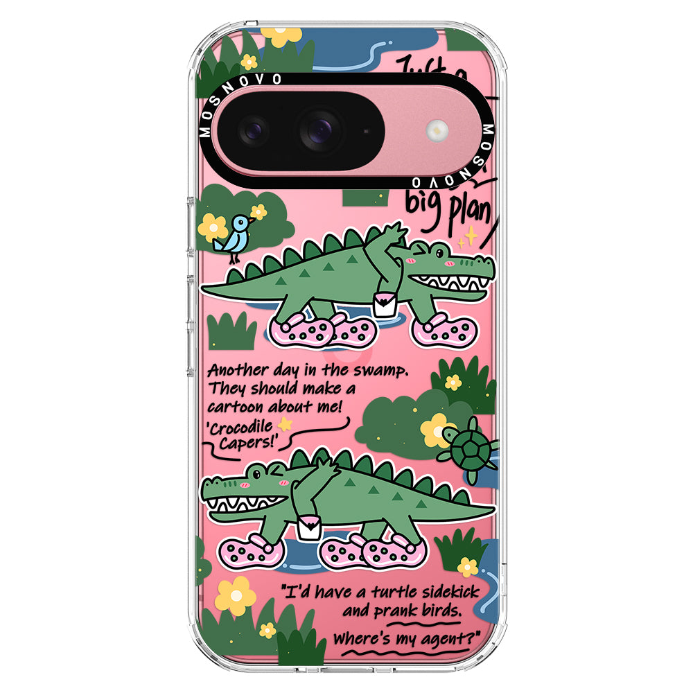 Croc with Big Plan Phone Case - Google Pixel 9 Case