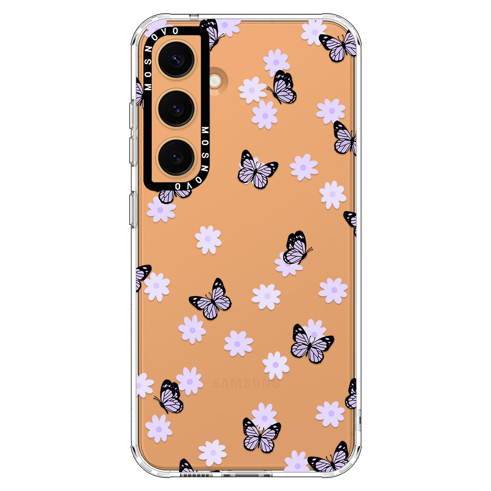 Lilac Butterfly Phone Case - Samsung Galaxy S24 Case