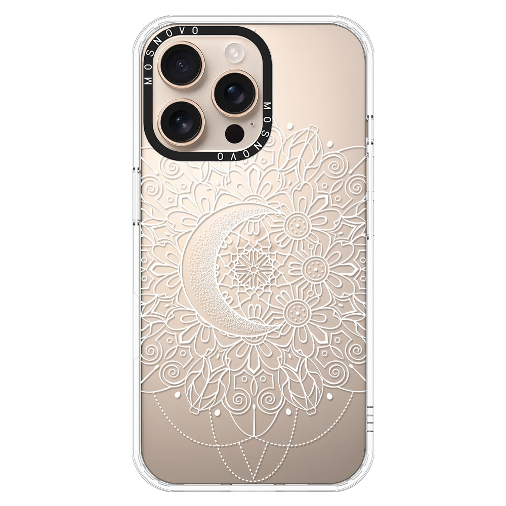 Celestial Moon Mandala Phone Case - iPhone 16 Pro Max Case - MOSNOVO