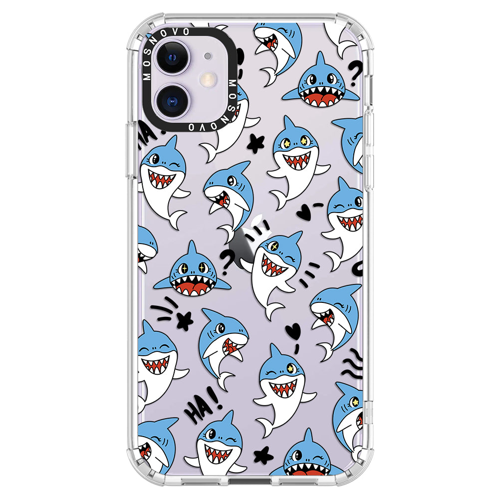 Cute Sharks Phone Case - iPhone 11 Case