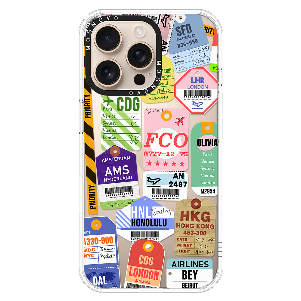 Ticket Label Phone Case - iPhone 16 Pro Max Case - MOSNOVO