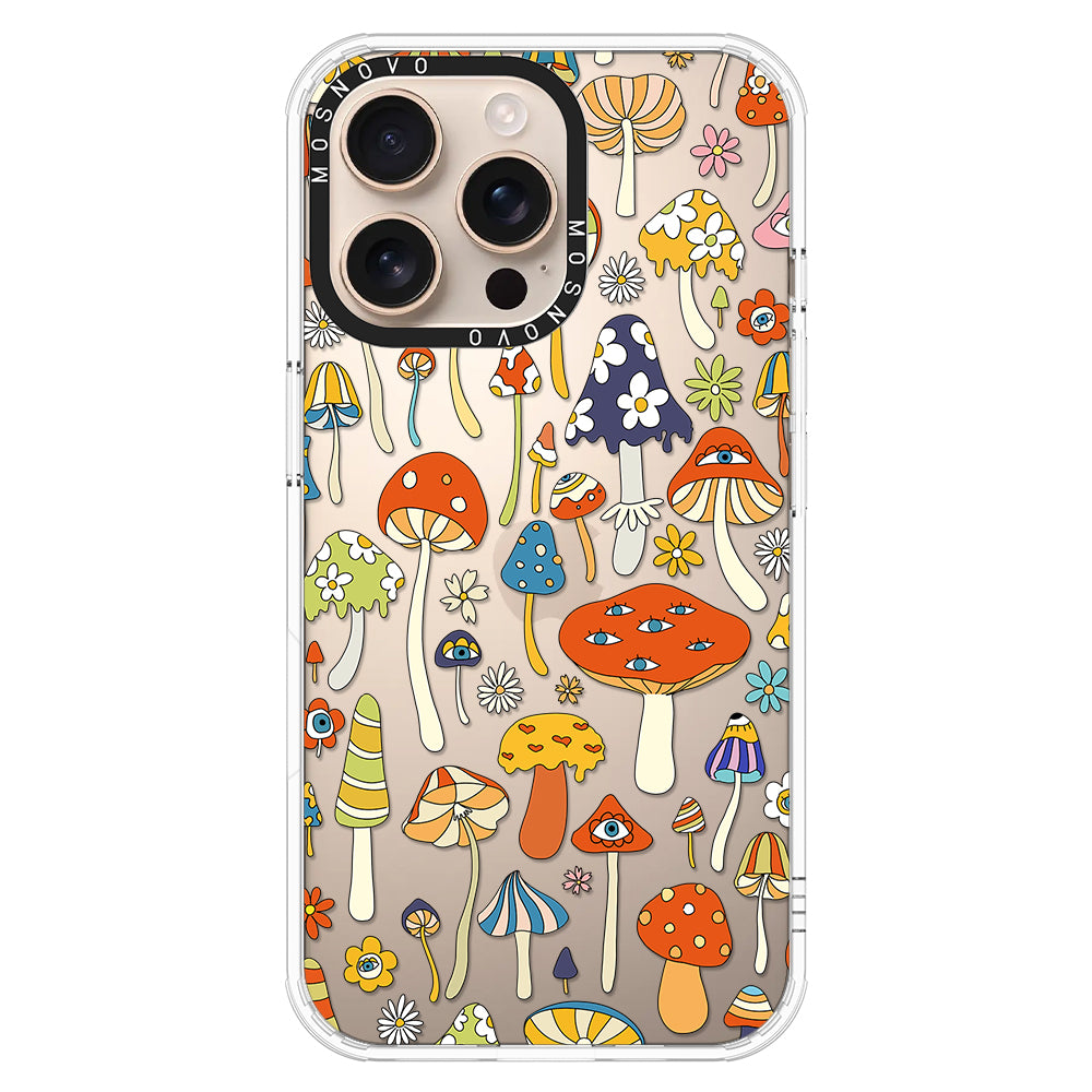 Mushroom Art Phone Case - iPhone 16 Pro Max Case - MOSNOVO