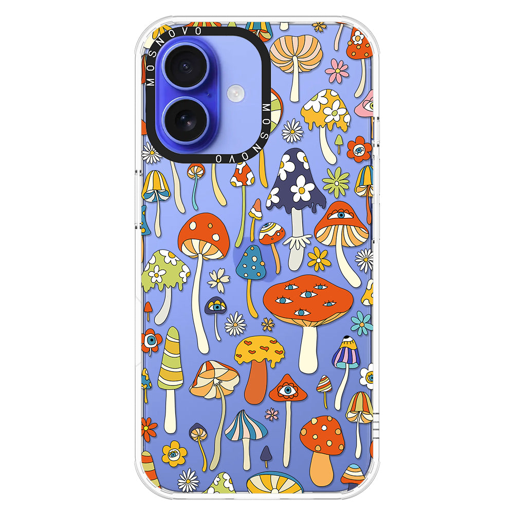 Mushroom Art Phone Case - iPhone 16 Case - MOSNOVO