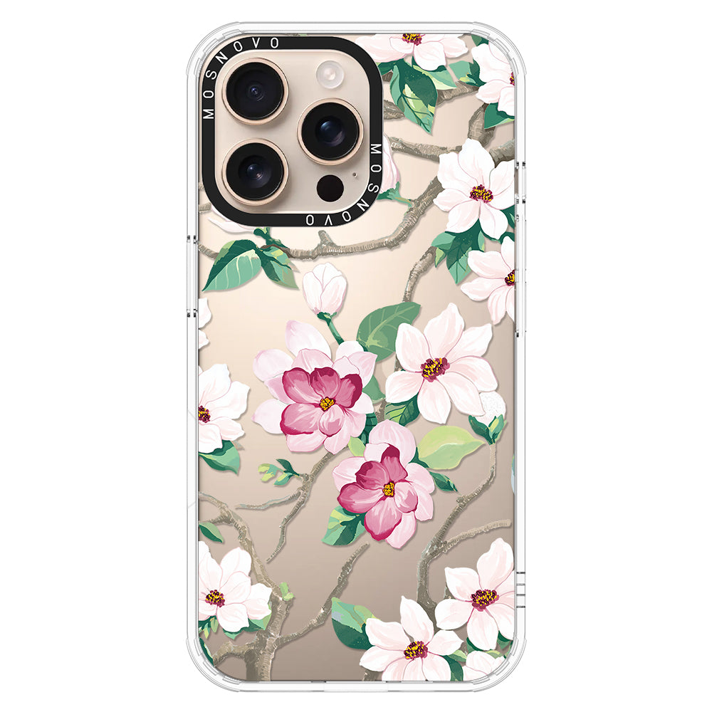 Magnolia Phone Case - iPhone 16 Pro Max Case - MOSNOVO