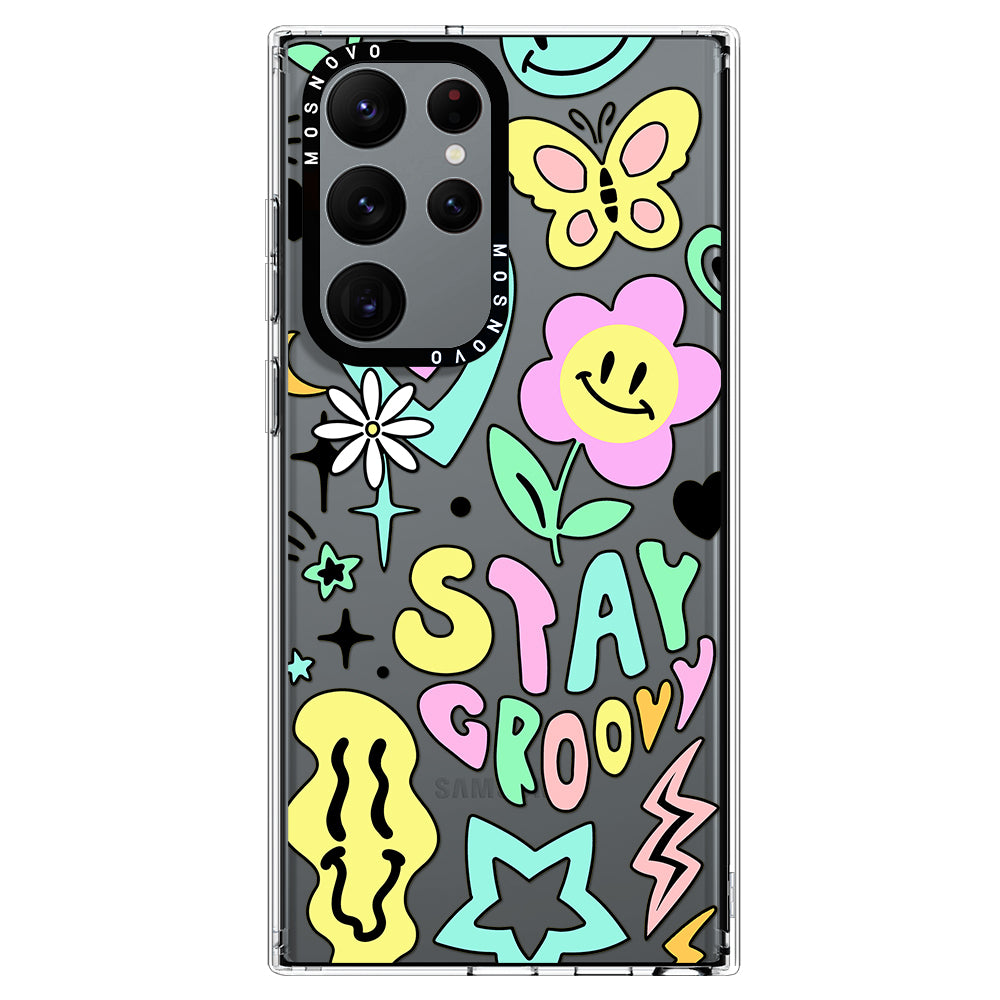 Stay Groovy Phone Case - Samsung Galaxy S22 Ultra Case