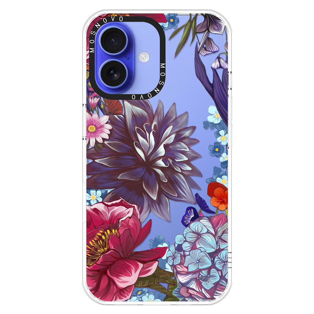 Blue Lilacs Phone Case - iPhone 16 Case - MOSNOVO