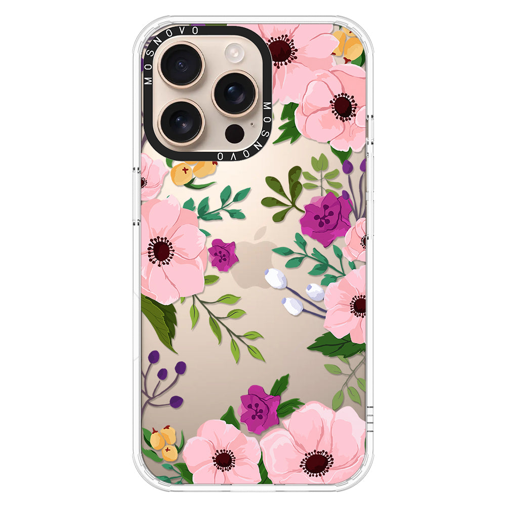 Watercolor Floral Phone Case - iPhone 16 Pro Max Case - MOSNOVO