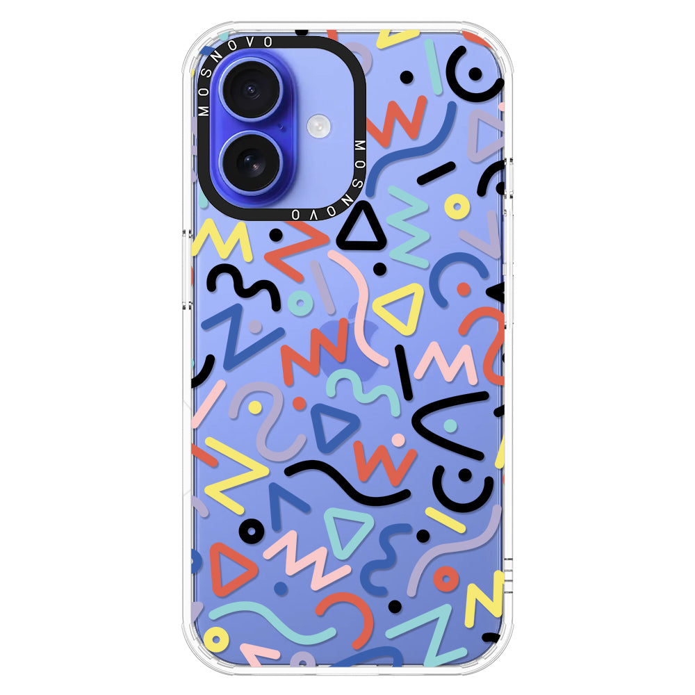 Doodle Art Phone Case - iPhone 16 Plus Case - MOSNOVO