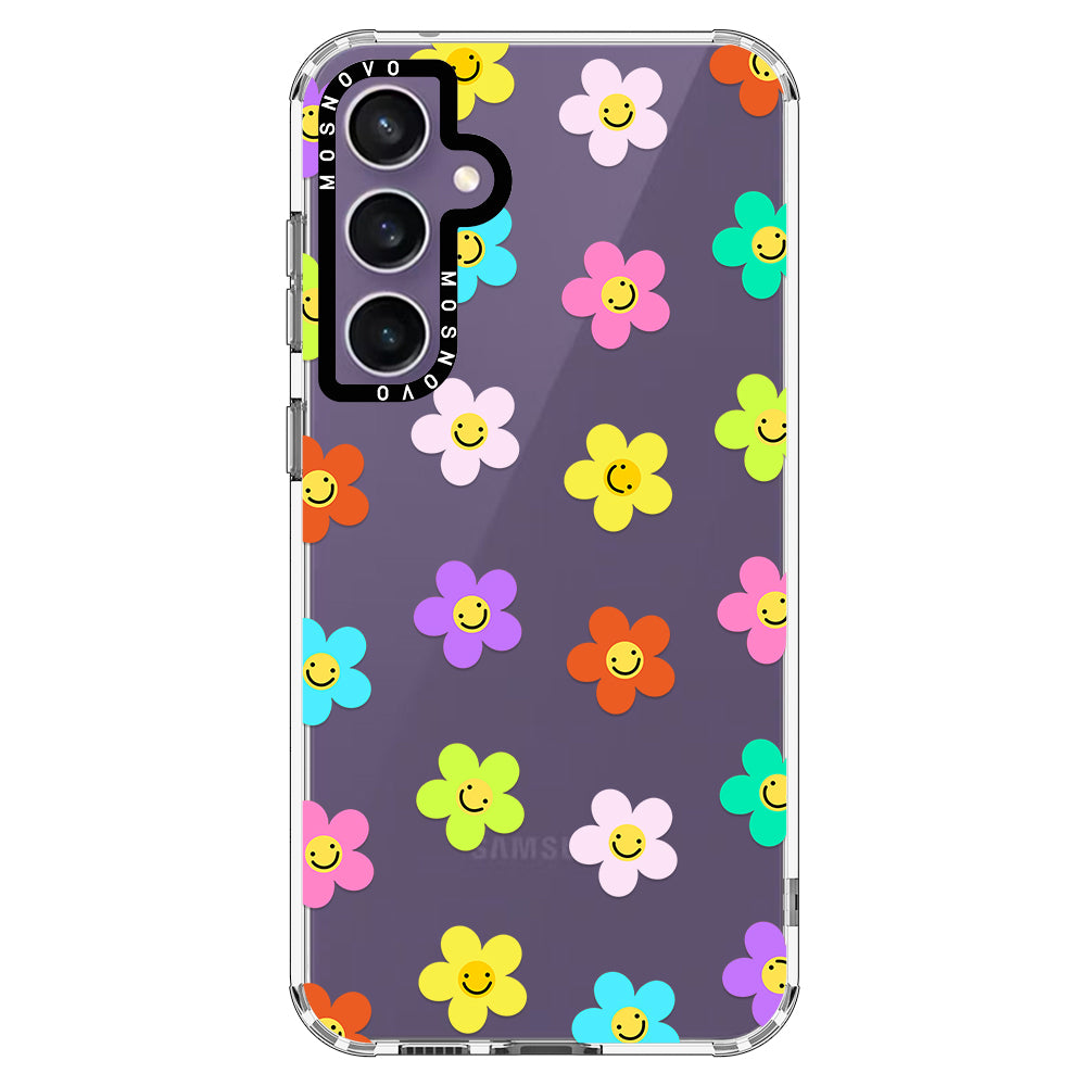 Smile Floral Phone Case - Samsung Galaxy S23 FE Case