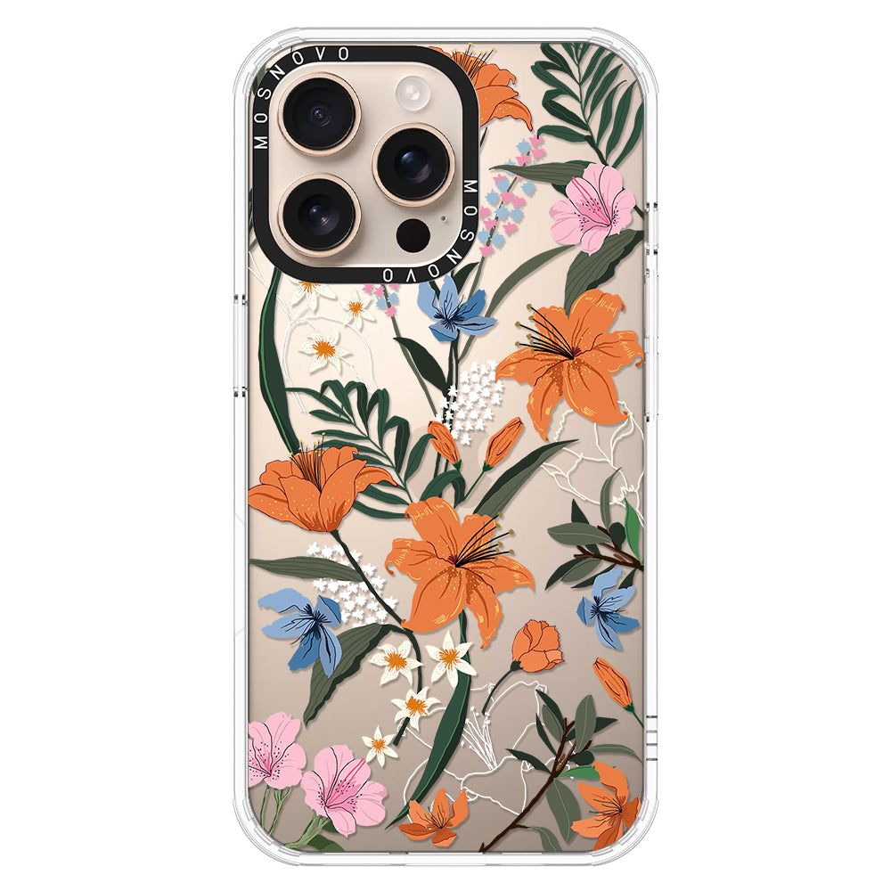 Lily Garden Phone Case - iPhone 16 Pro Max Case - MOSNOVO