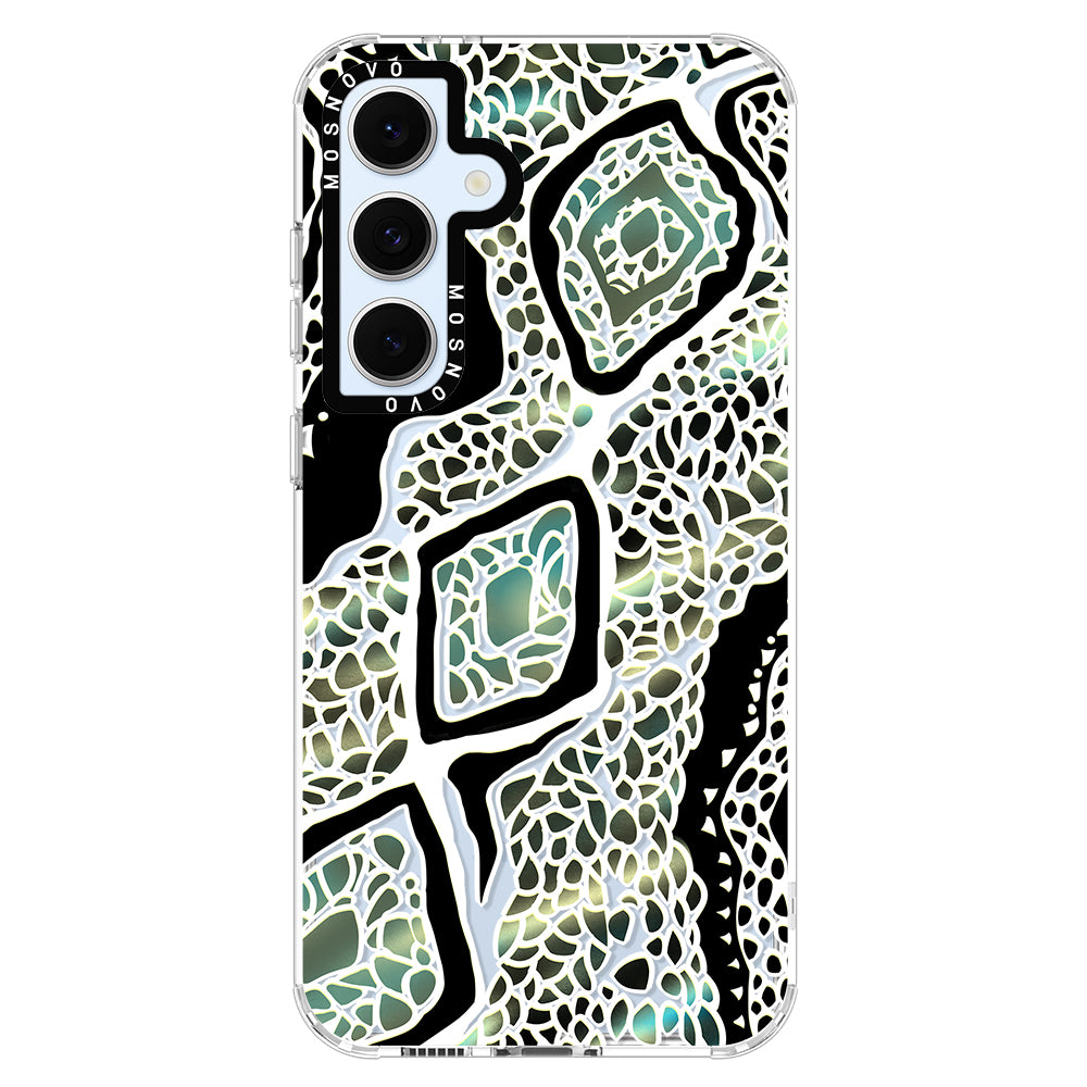 Jade Snake Phone Case - Samsung Galaxy S24 FE Case - MOSNOVO