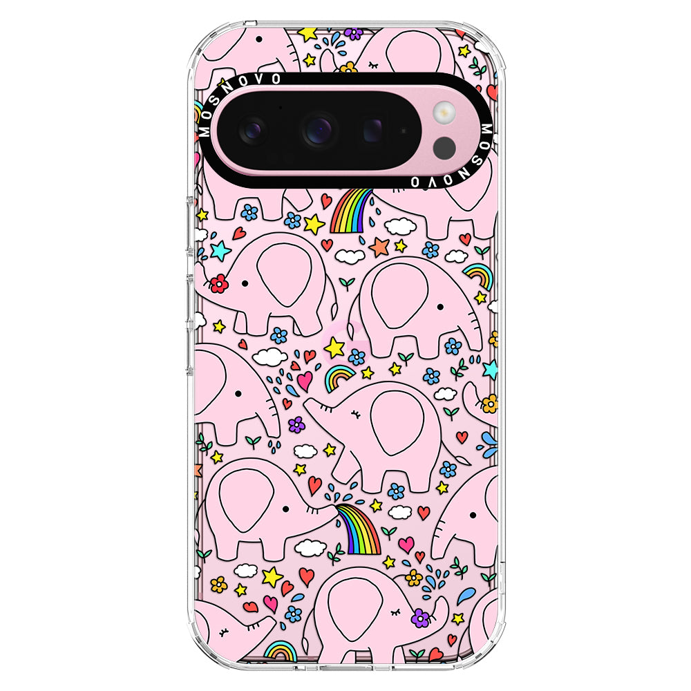 Cute Pink Elephant Phone Case - Google Pixel 9 Pro XL Case