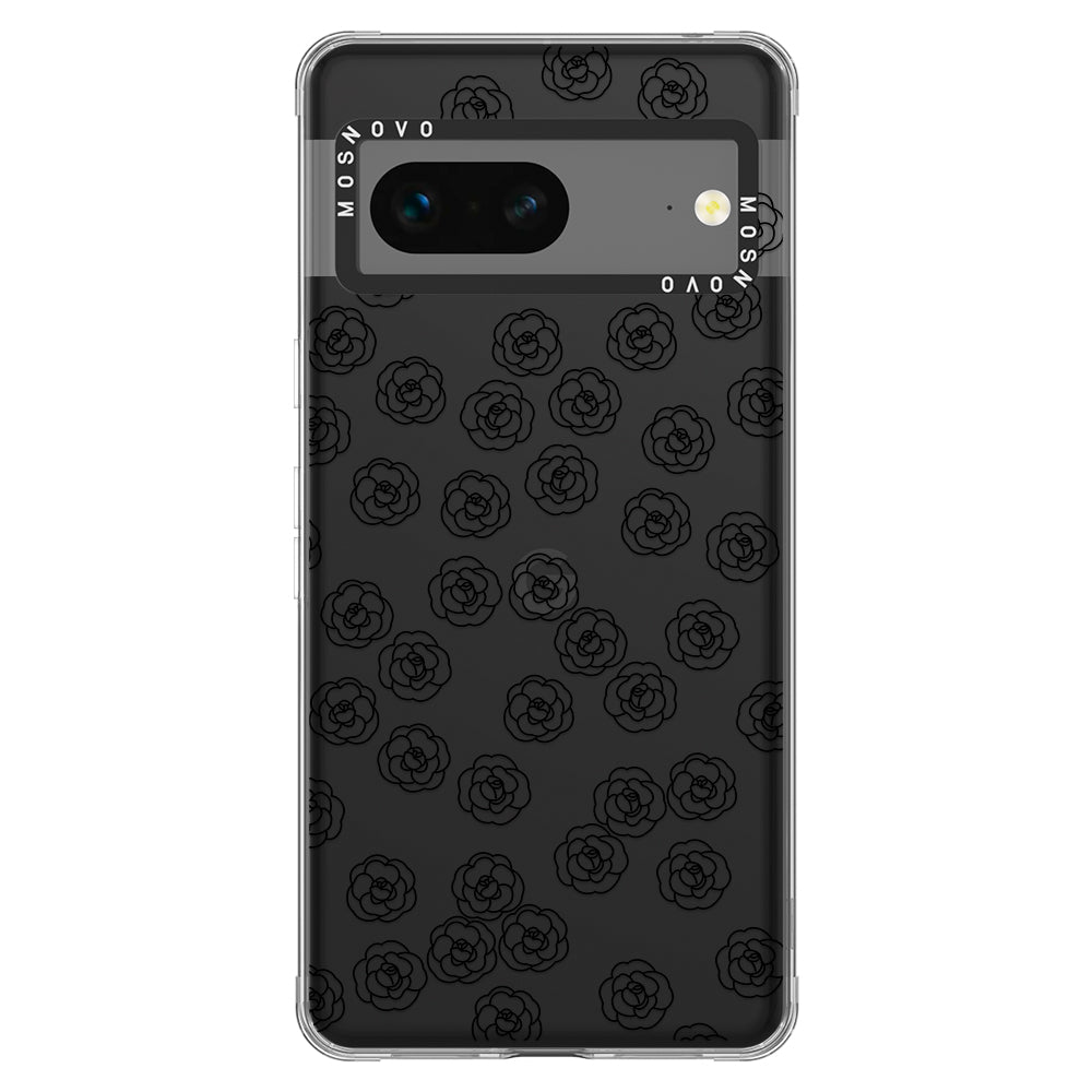 Linear Camelia Flower Phone Case - Google Pixel 7 Case