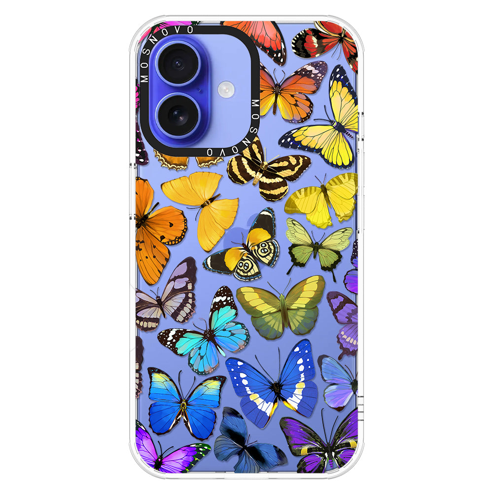 Rainbow Butterfly Phone Case - iPhone 16 Case - MOSNOVO