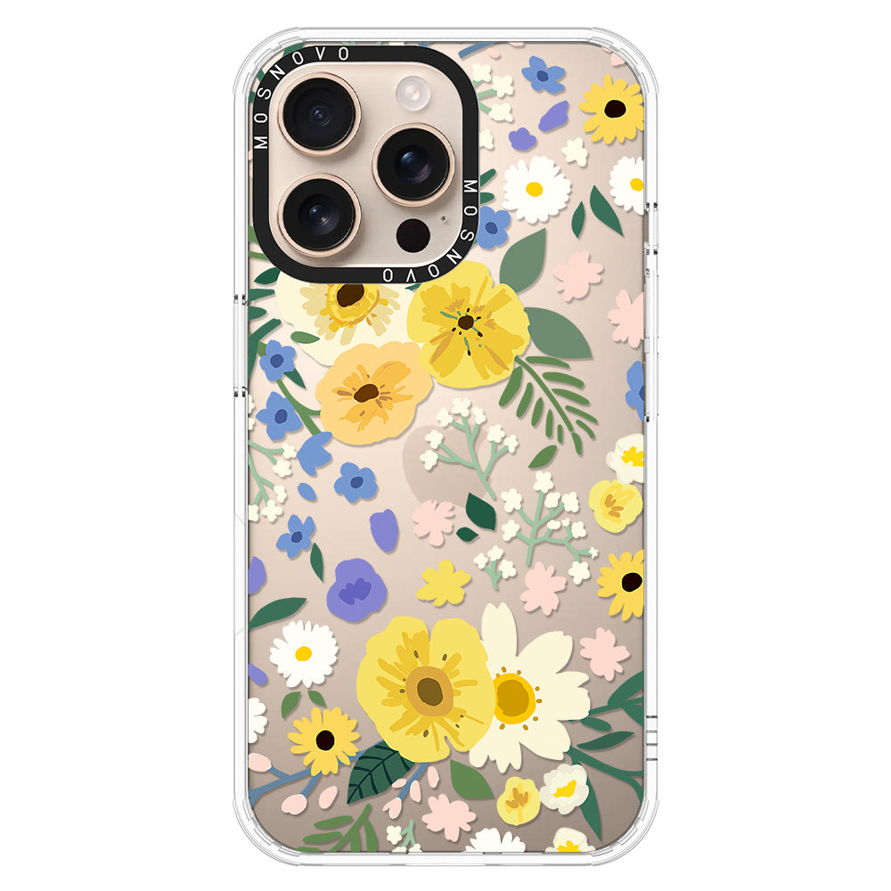 Spring Wild Floral Phone Case - iPhone 16 Pro Max Case - MOSNOVO