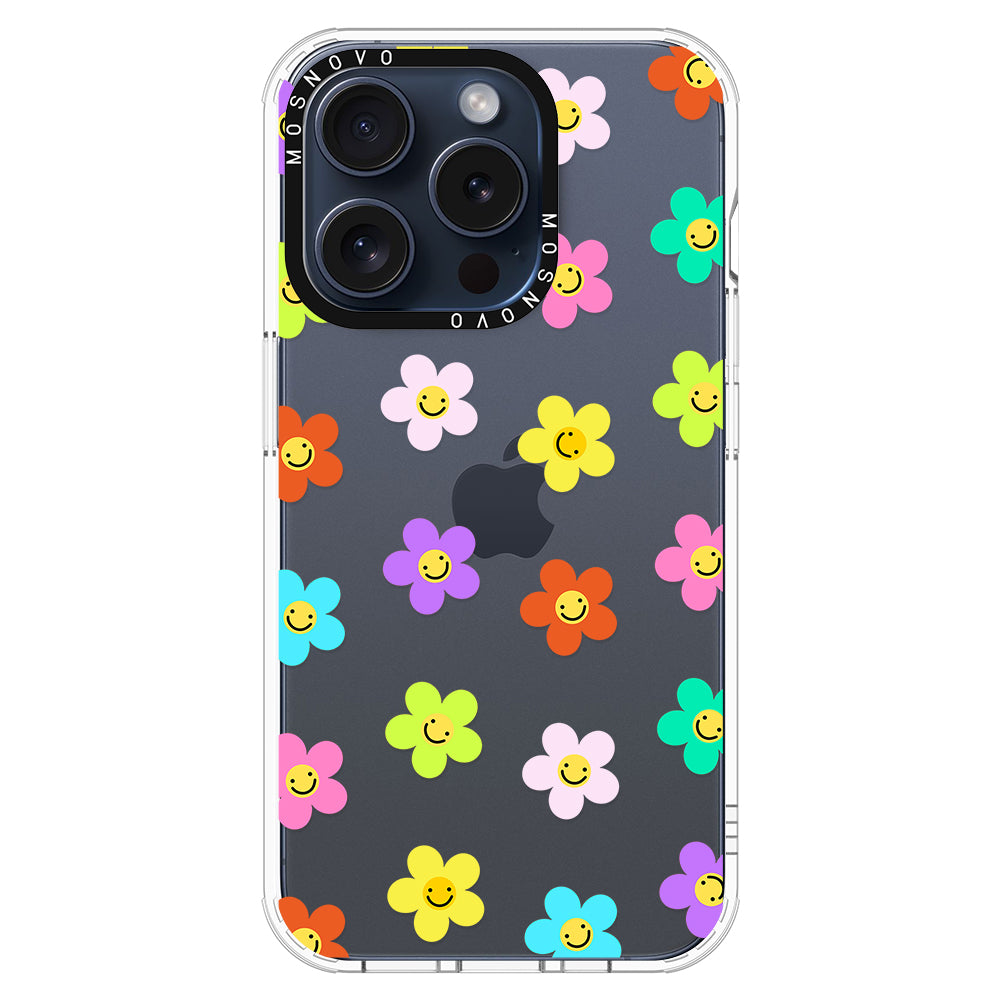 Smile Floral Phone Case - iPhone 15 Pro Case