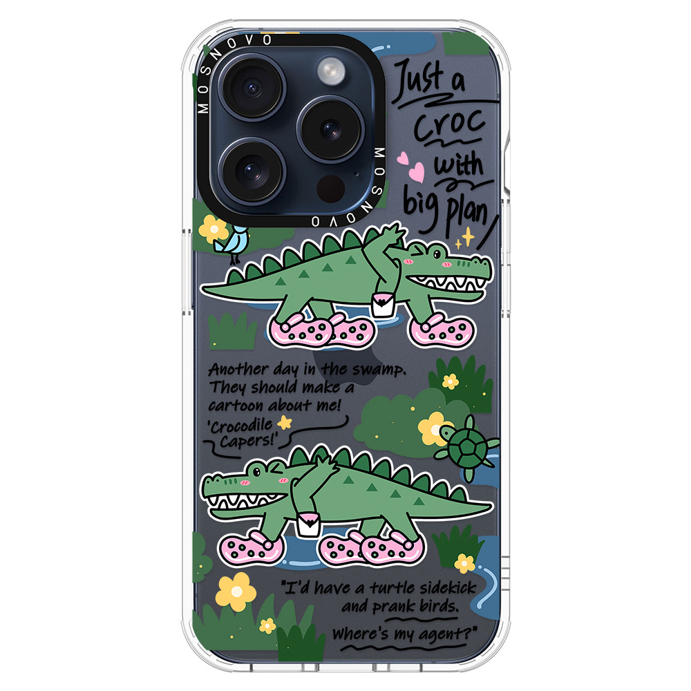 Croc with Big Plan Phone Case - iPhone 15 Pro Case