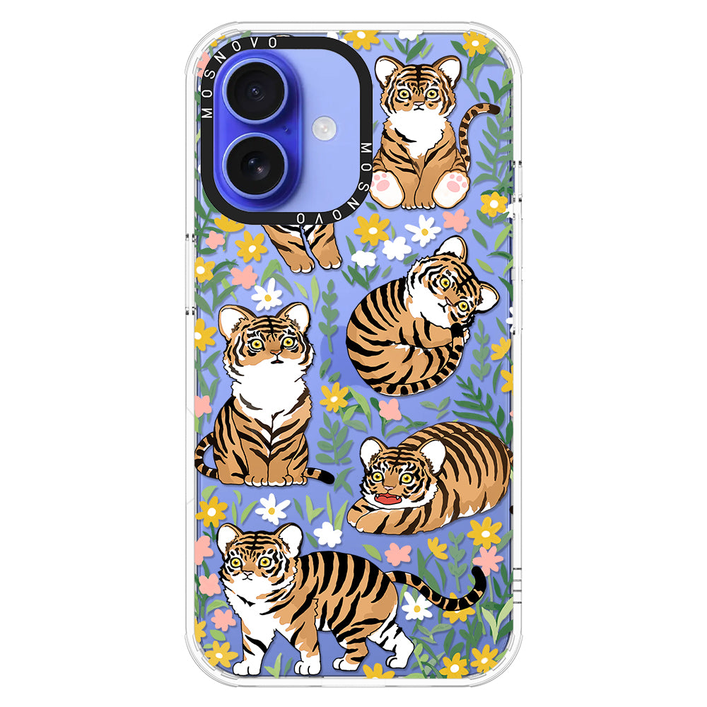 Cute Tiger Phone Case - iPhone 16 Plus Case - MOSNOVO