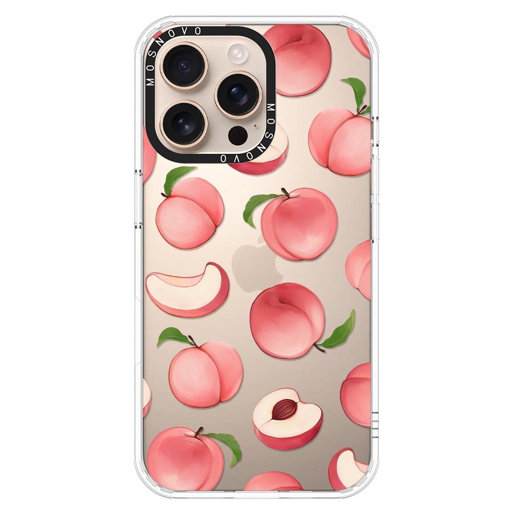 Cute Peach Phone Case - iPhone 16 Pro Max Case - MOSNOVO