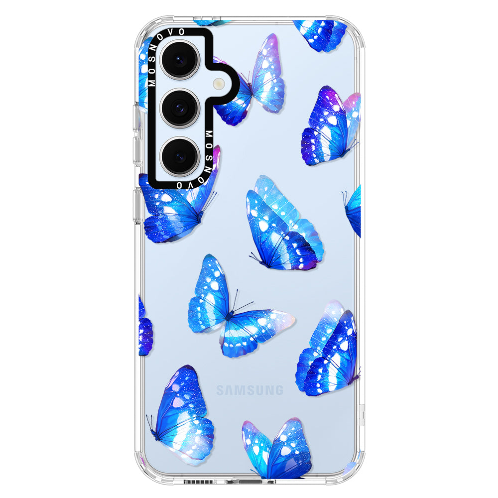 Stunning Blue Butterflies Phone Case - Samsung Galaxy S24 FE Case - MOSNOVO