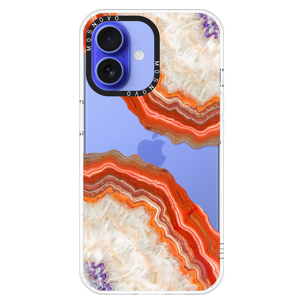 Agate Red Phone Case - iPhone 16 Plus Case - MOSNOVO