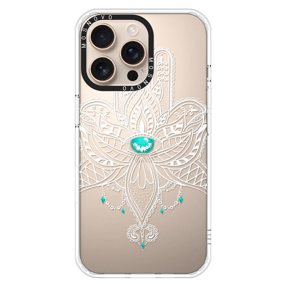 Hamsa Hand Phone Case - iPhone 16 Pro Max Case - MOSNOVO