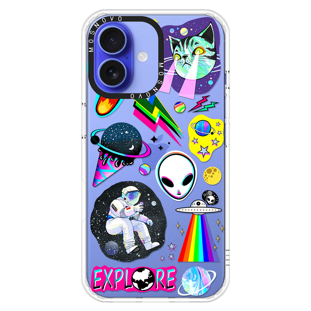 Sci-Fi Stickers Phone Case - iPhone 16 Case - MOSNOVO