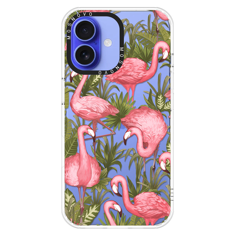 Jungle Flamingo Phone Case - iPhone 16 Plus Case - MOSNOVO