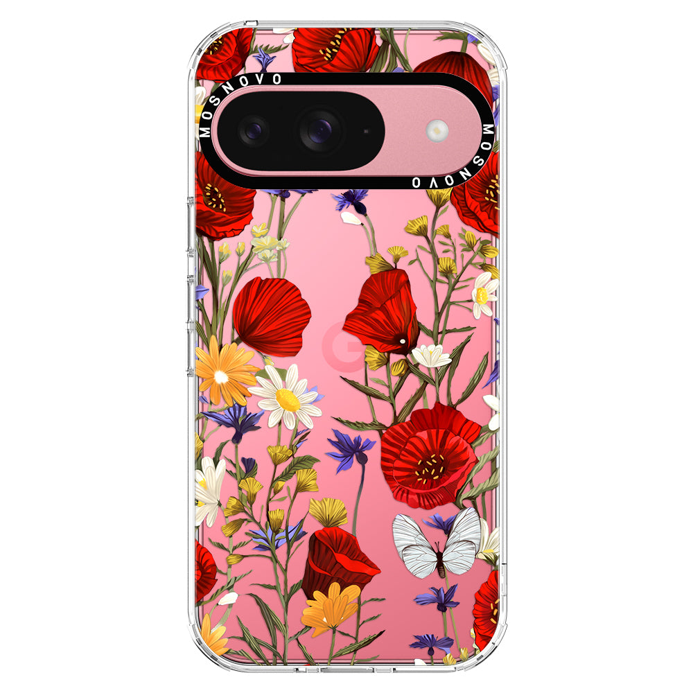 Poppy Floral Phone Case - Google Pixel 9 Case