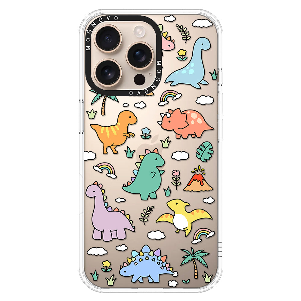 Cute Dinosaur World Phone Case - iPhone 16 Pro Max Case - MOSNOVO