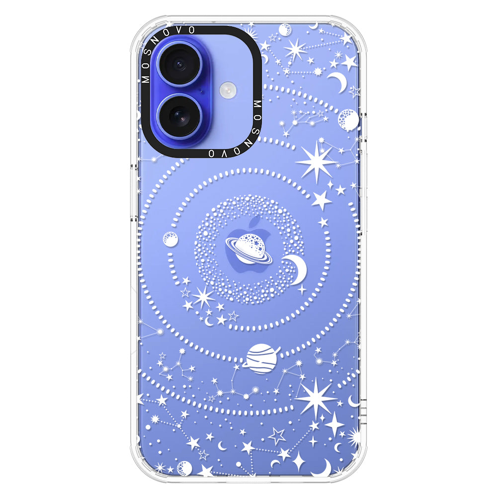 White Galaxy Phone Case - iPhone 16 Plus Case - MOSNOVO