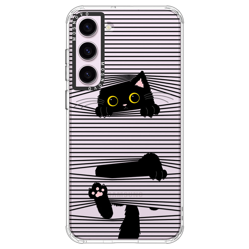 Hidden Black Cat Phone Case - Samsung Galaxy S23 Case