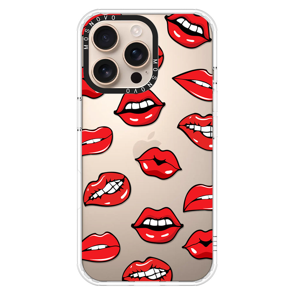 Hot Lips Phone Case - iPhone 16 Pro Max Case - MOSNOVO