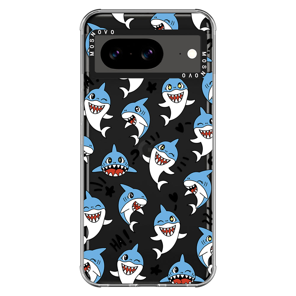 Cute Sharks Phone Case - Google Pixel 8 Case