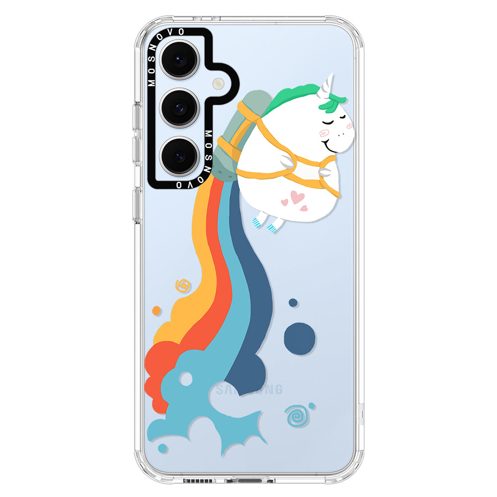 Cute Rainbow Unicorn Phone Case - Samsung Galaxy S24 FE Case - MOSNOVO