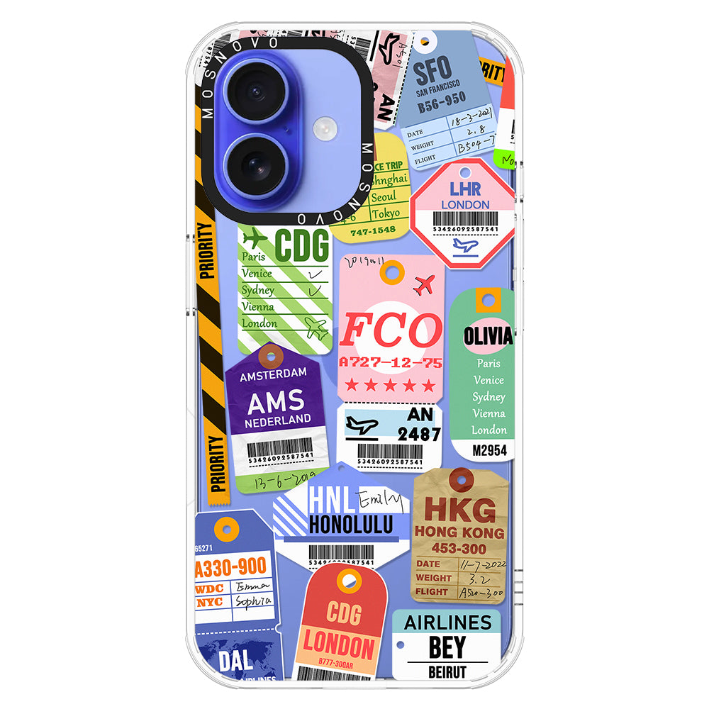 Ticket Label Phone Case - iPhone 16 Plus Case - MOSNOVO