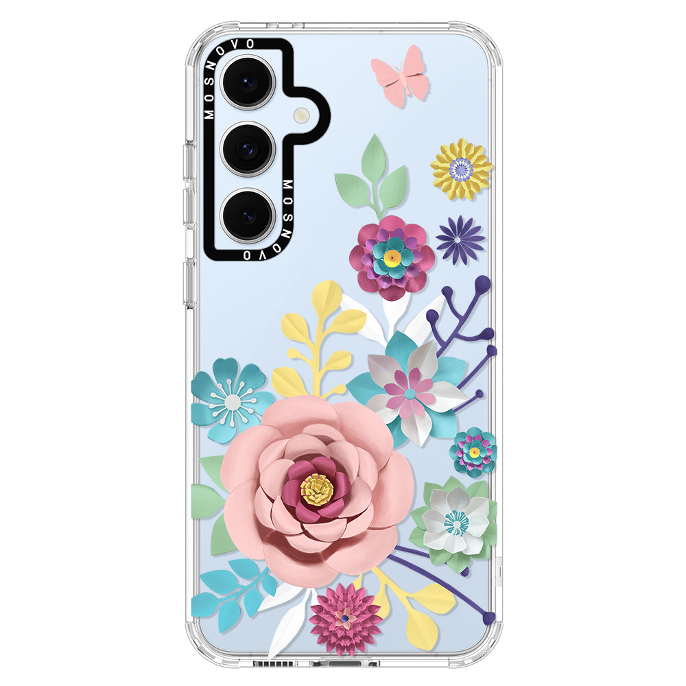 3D Floral Phone Case - Samsung Galaxy S24 FE Case - MOSNOVO