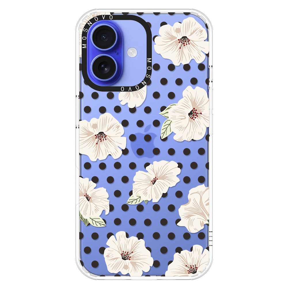 Vintage Hibiscus Flower Phone Case - iPhone 16 Case - MOSNOVO