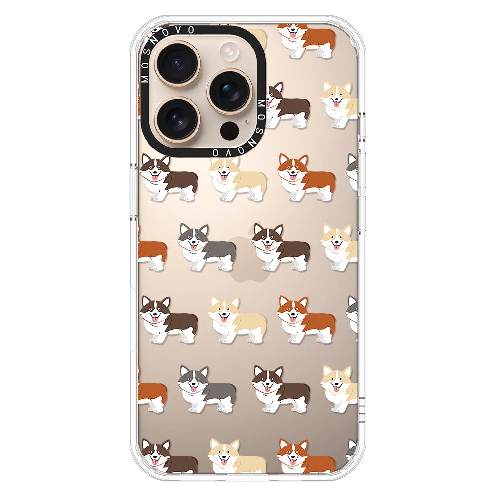 Cute Corgi Phone Case - iPhone 16 Pro Max Case - MOSNOVO