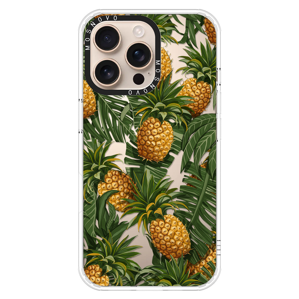 Pineapple Botany Phone Case - iPhone 16 Pro Max Case - MOSNOVO