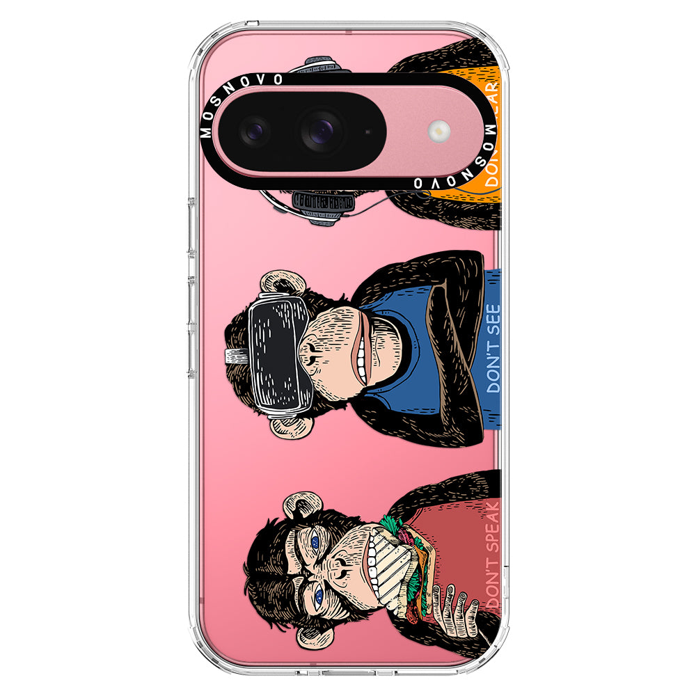 Don't Speak, Don't See,Don't Hear Phone Case - Google Pixel 9 Case