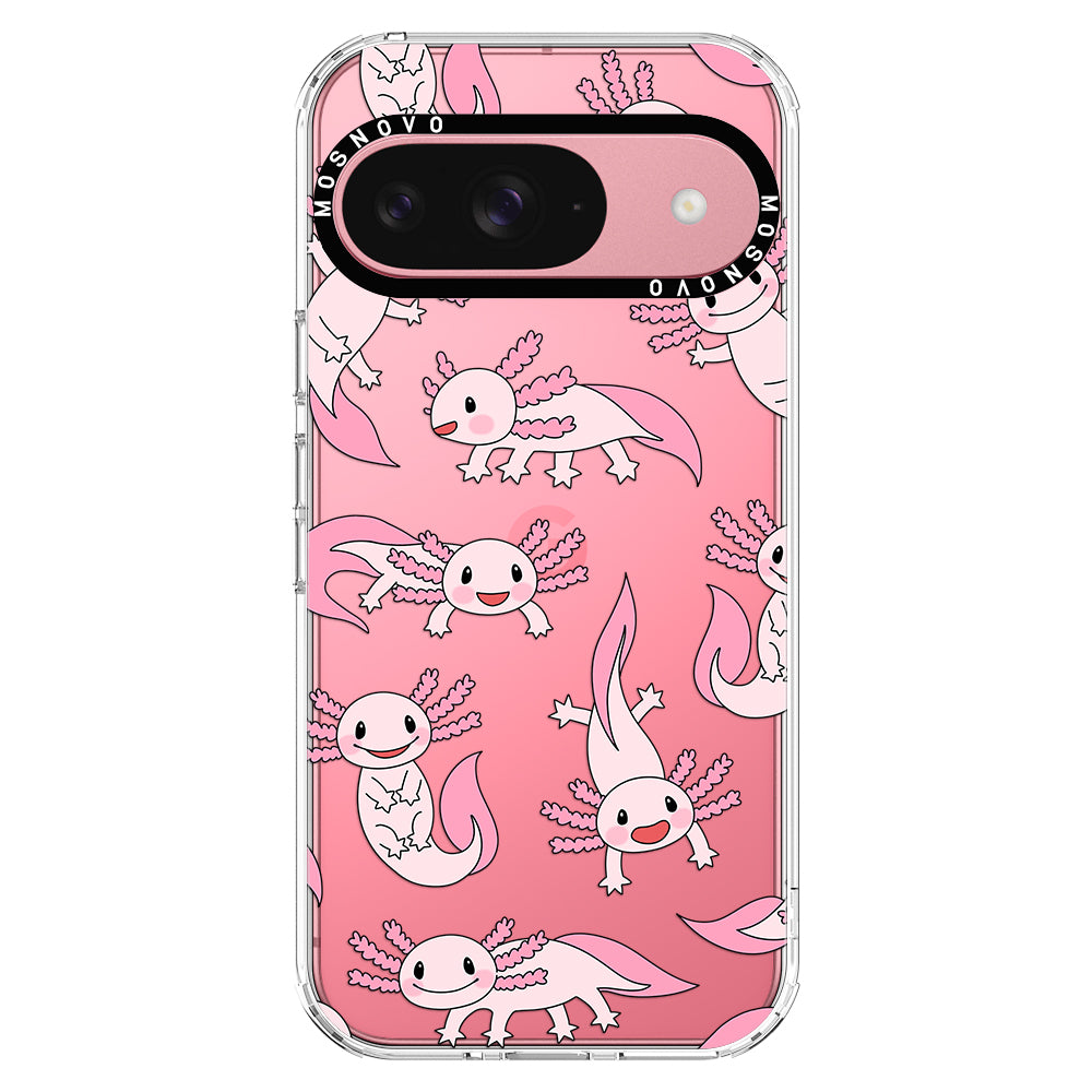 Pink Axolotl Phone Case - Google Pixel 9 Case