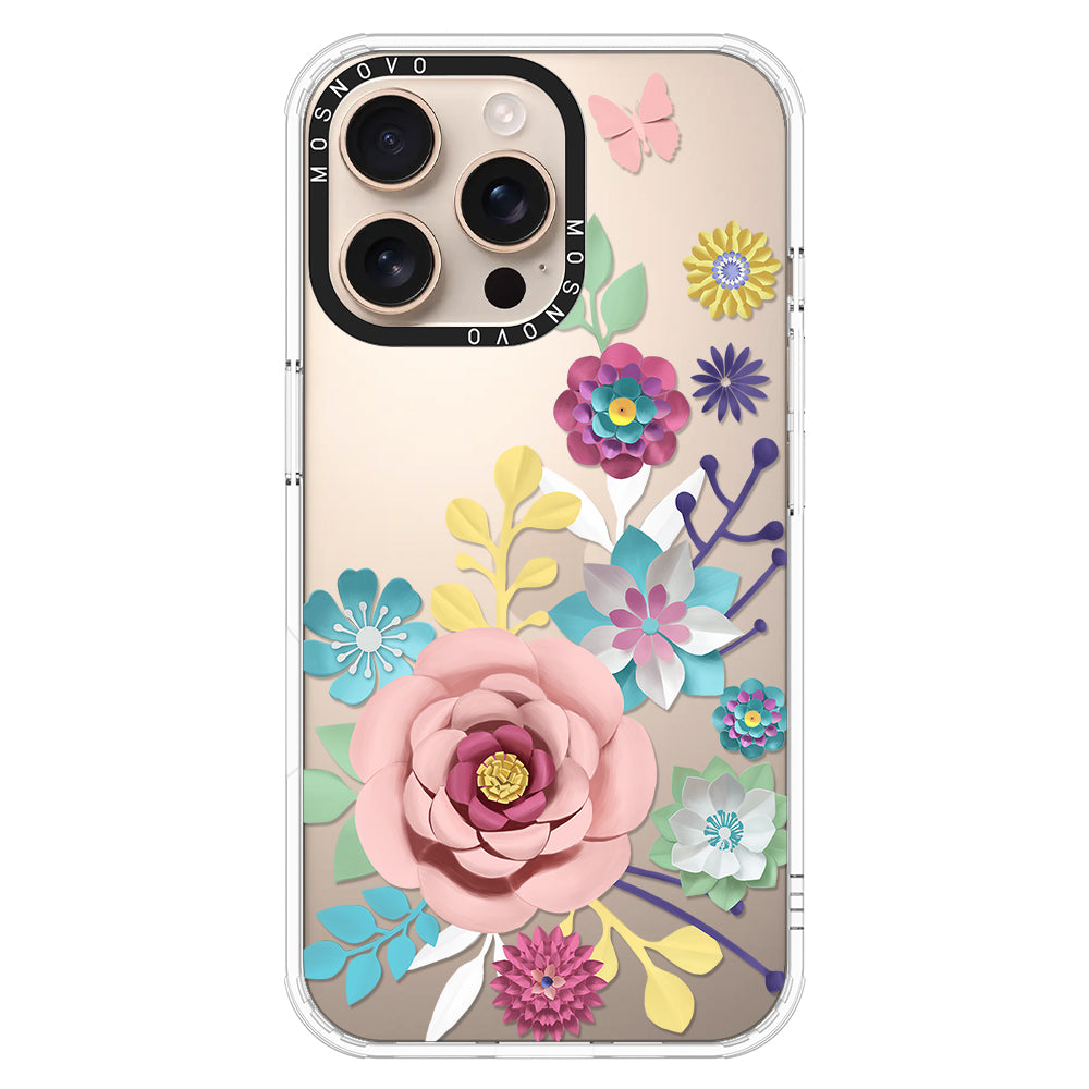 3D Floral Phone Case - iPhone 16 Pro Max Case - MOSNOVO