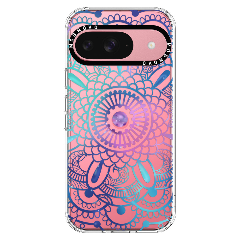 Violet Blue Mandala Phone Case - Google Pixel 9 Case