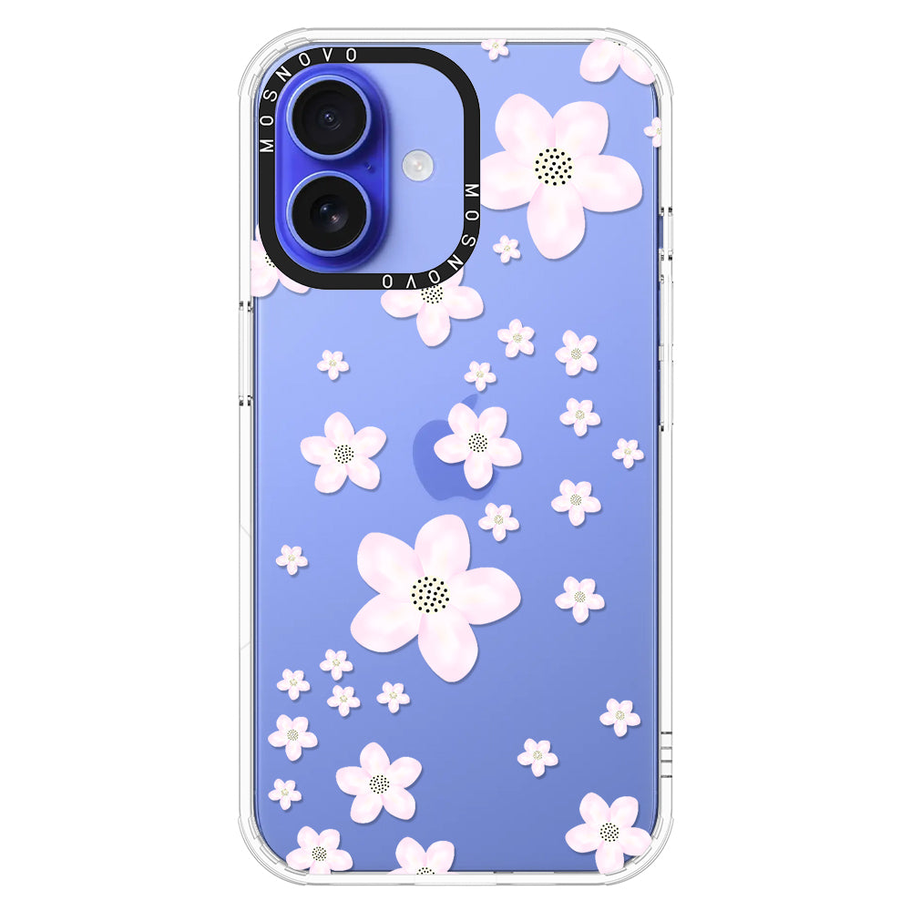 Pink Cherry Blossom Phone Case - iPhone 16 Plus Case - MOSNOVO