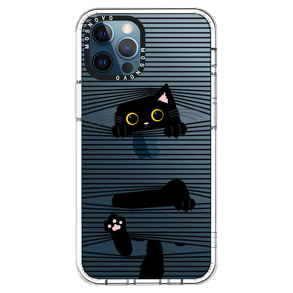 Hidden Black Cat Phone Case - iPhone 12 Pro Max Case