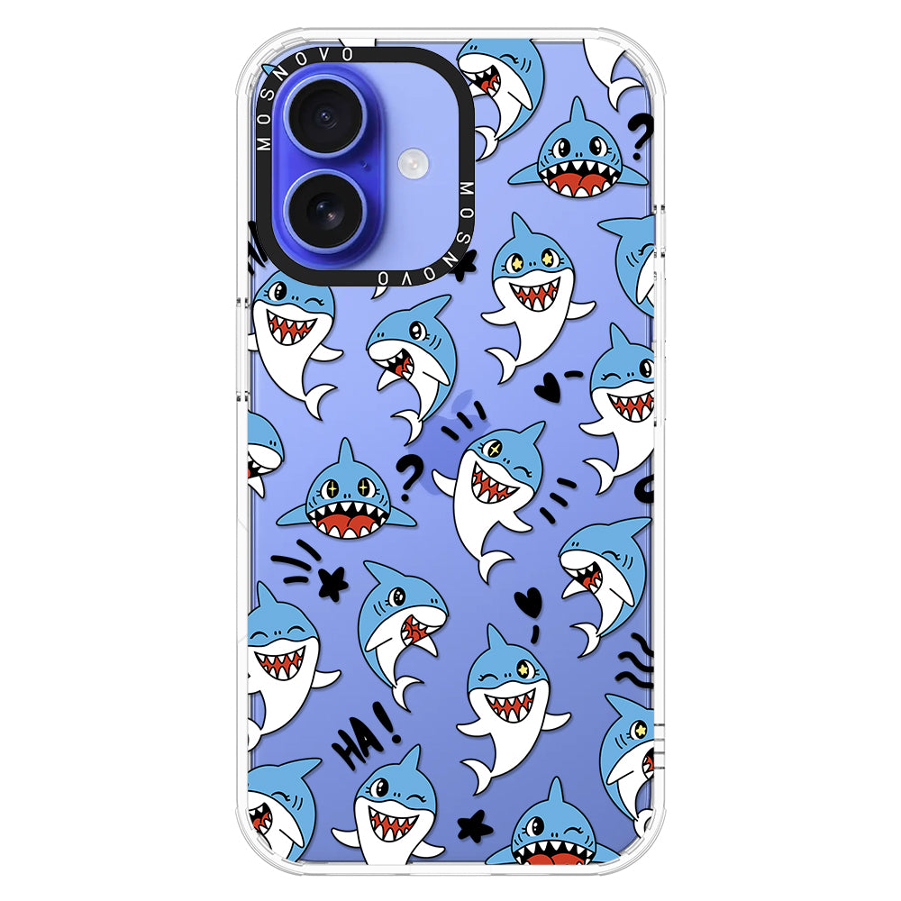 Cute Sharks Phone Case - iPhone 16 Case